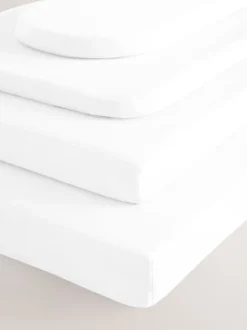 2 100% katoenen jersey hoeslakens voor baby's