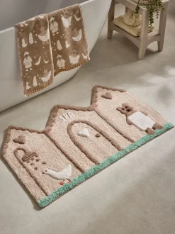 100% katoenen Bertie Bear Woodland Spa badmat