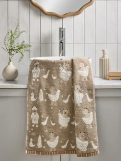 100% katoenen Bertie Woodland Spa-handdoek
