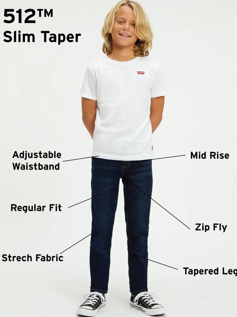 ® Levi's jegging met elastische taille