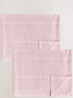 2 Pack 100% Cotton Baby Cellular Blanket