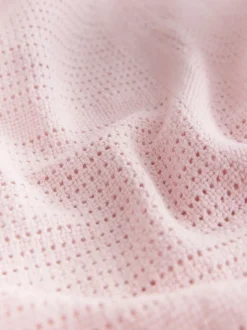 2 Pack 100% Cotton Baby Cellular Blanket