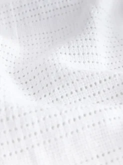 2 Pack 100% Cotton Baby Cellular Blanket