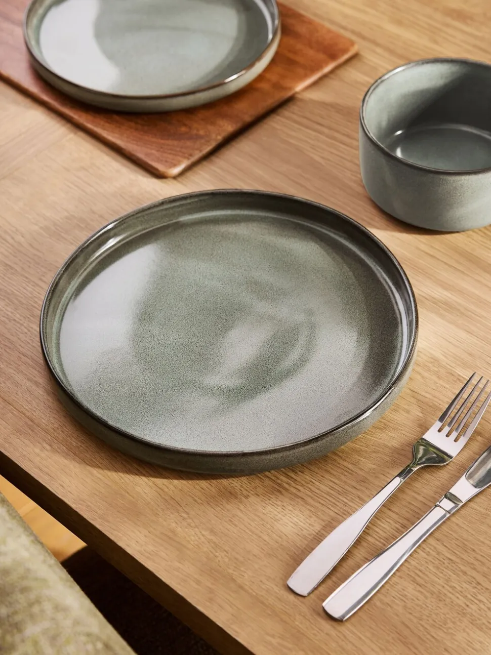 12 Piece Dalton Reactive Glaze Dinner Set