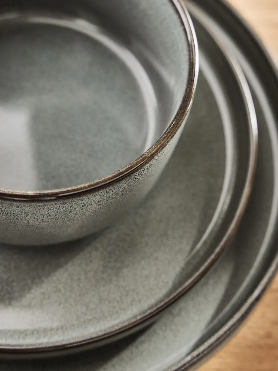 12 Piece Dalton Reactive Glaze Dinner Set