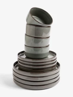 12 Piece Dalton Reactive Glaze Dinner Set