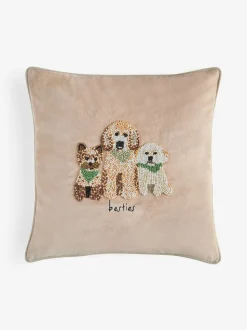 35 X 35cm Embellished Dogs Cushion