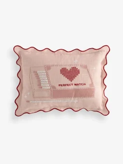 30 X 40cm Valentines Embroidered Perfect Match Cushion