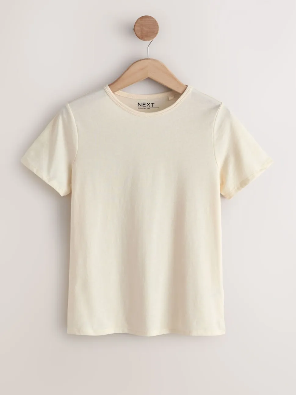 Aardse tinten - Set van 7 katoenen T-shirts met ronde hals voor alle dagen