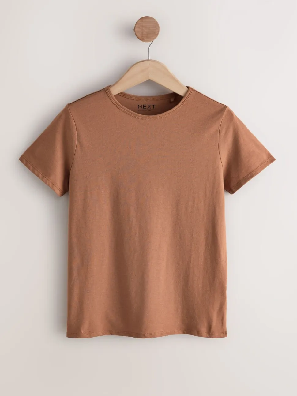Aardse tinten - Set van 7 katoenen T-shirts met ronde hals voor alle dagen