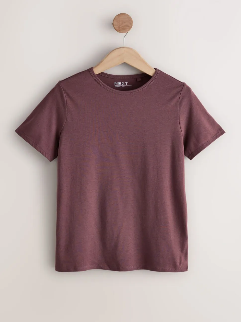Aardse tinten - Set van 7 katoenen T-shirts met ronde hals voor alle dagen
