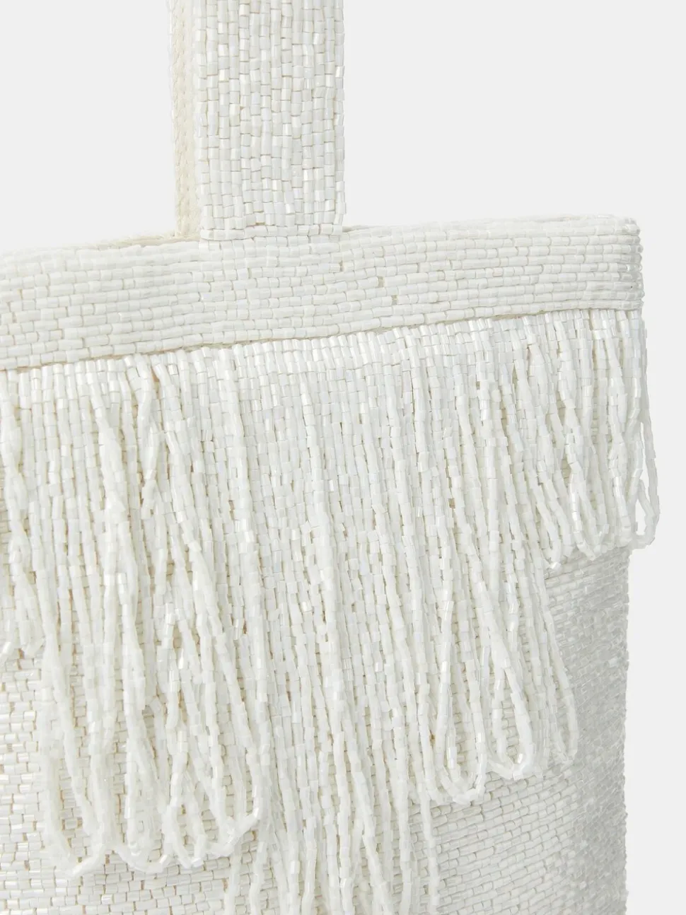 Accessorize Bridal Beaded Fringe Bag