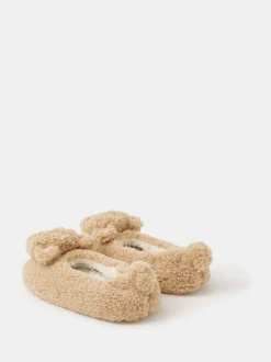 Accessorize Girls Bear Slippers