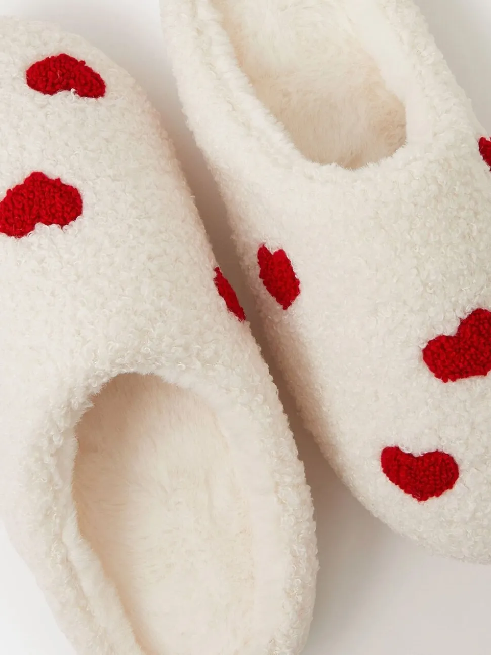 Accessorize Heart Teddy Mule Slippers