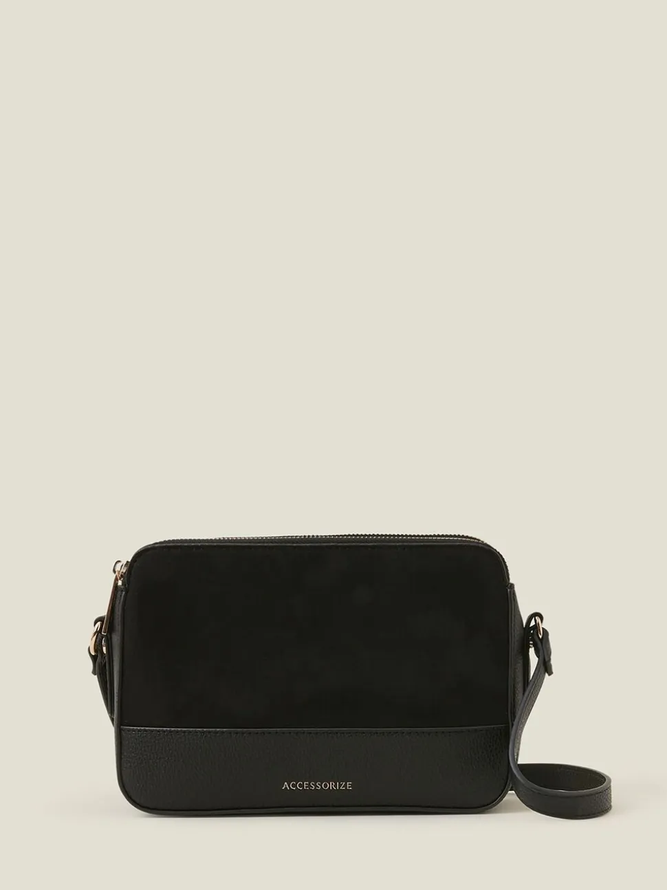 Accessorize klassieke suèdeachtige crossbodytas