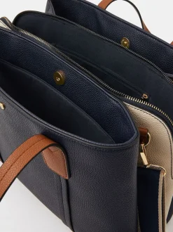 Accessorize Triple Compartment Shoulder Bag
