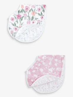 aden + anais 100% Cotton Muslin Ma Fleur Burpy Bibs 2 Pack
