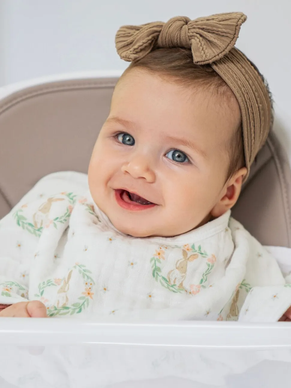 aden + anais Baby Essentials - 100% katoenen mousseline slabbetjes met konijnenprint