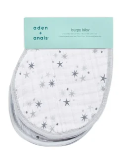 aden + anais Burpy mousseline Twinkle 100% katoenen slabbetjes 2 stuks
