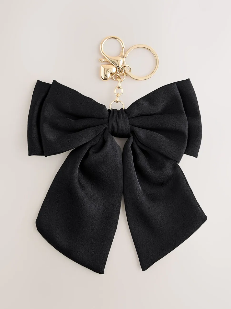 Aela Fabric Bow Bag Black Charm