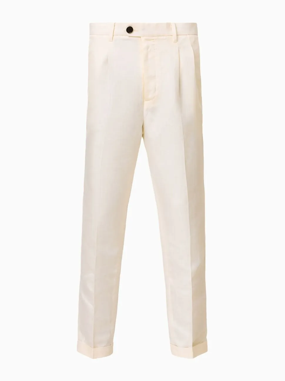 AllSaints Slim Cross Tallis Linen Blend Trousers
