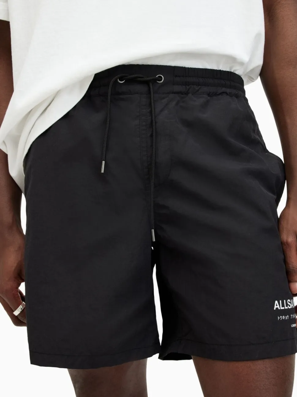 AllSaints zwarte Underground zwemshort