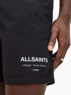 AllSaints zwarte Underground zwemshort
