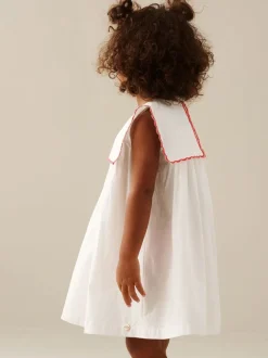 Angel & Rocket Betty Scalloped Collar Embroidered Dress