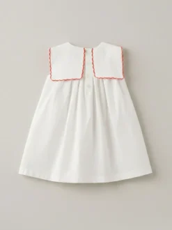 Angel & Rocket Betty Scalloped Collar Embroidered Dress