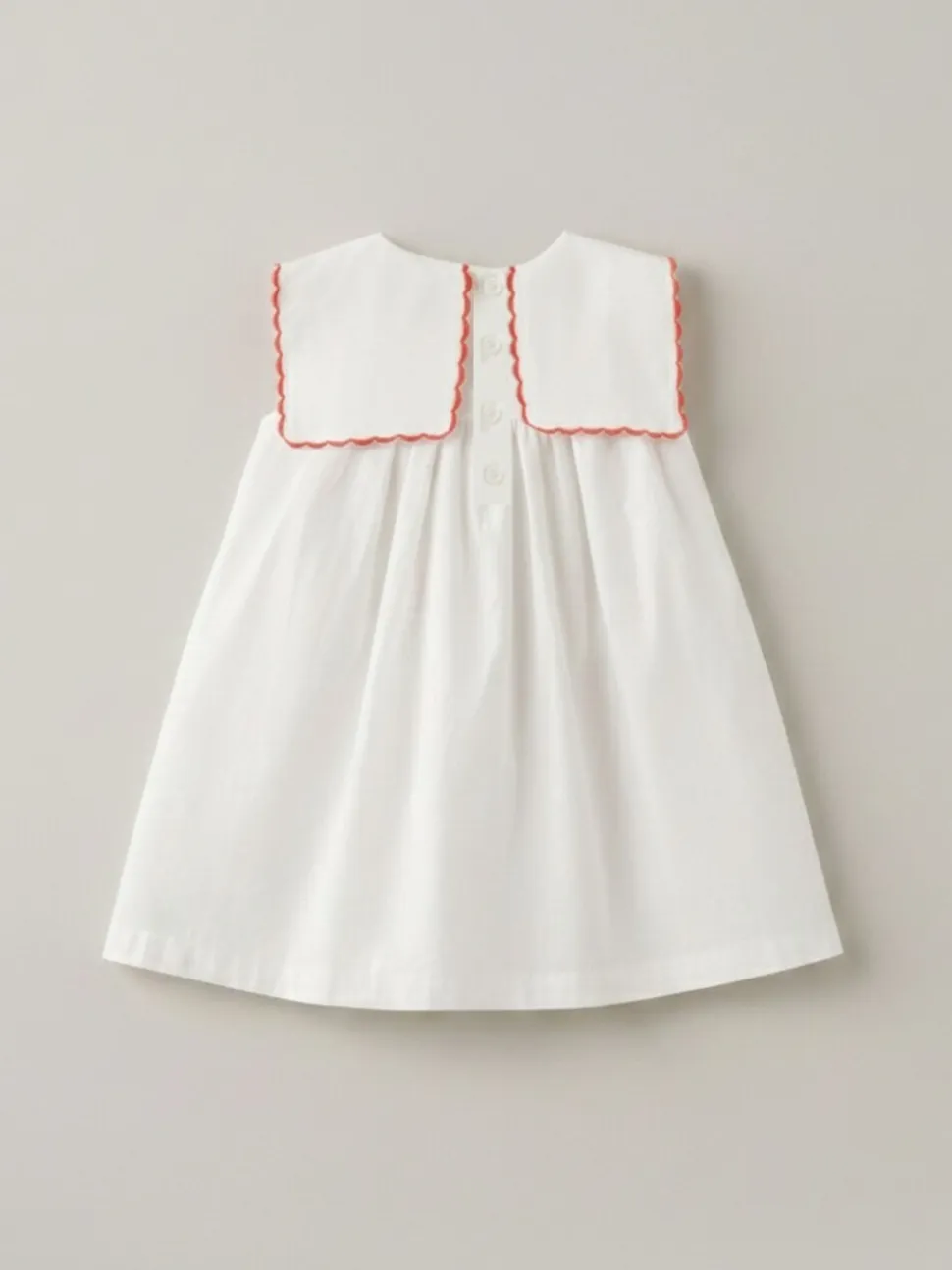Angel & Rocket Betty Scalloped Collar Embroidered Dress