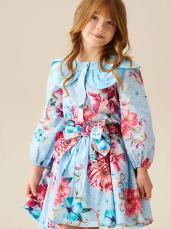 Angel & Rocket Darcy Print Bow Waist Skirt