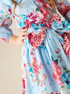 Angel & Rocket Darcy Print Bow Waist Skirt