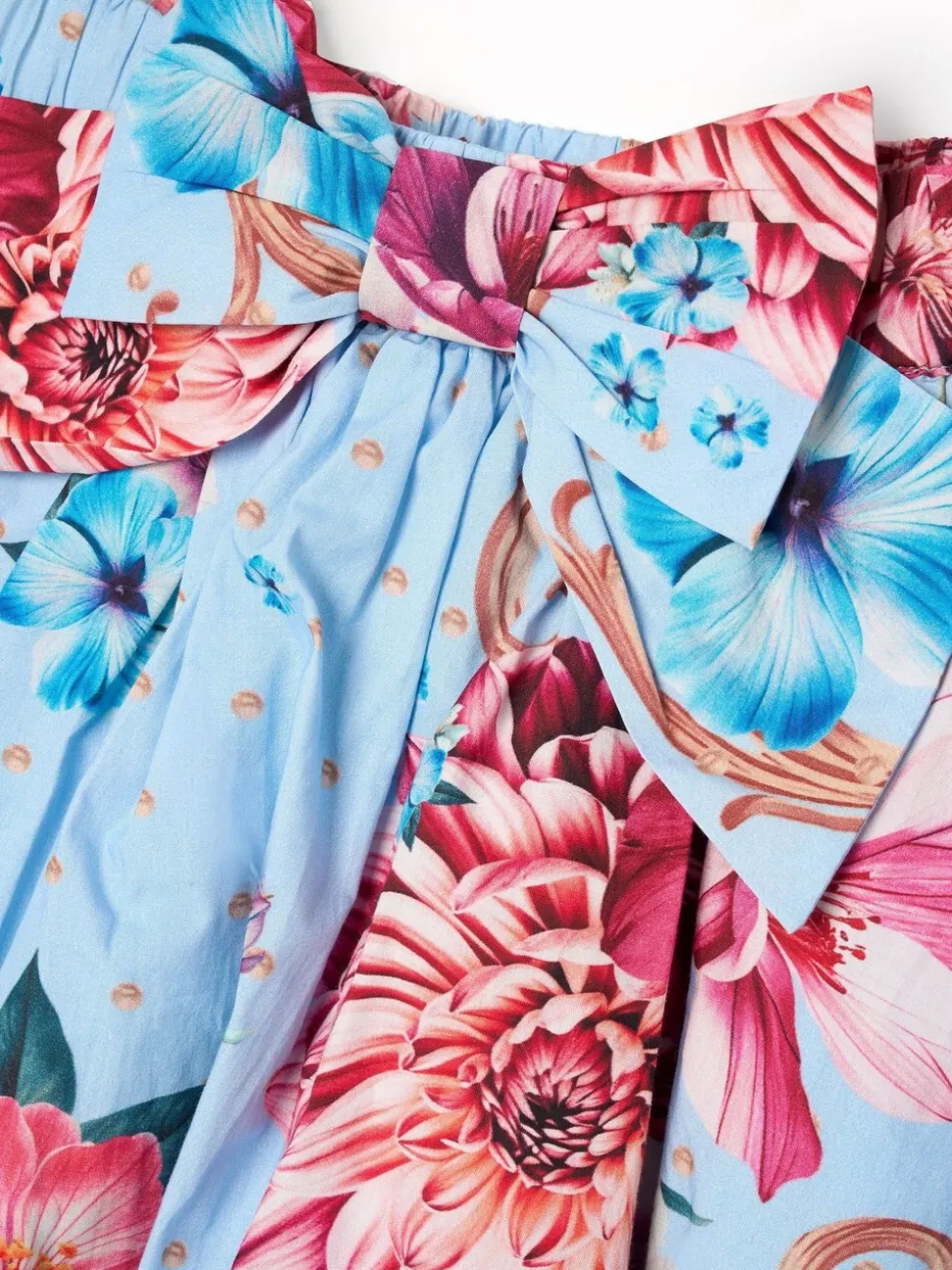 Angel & Rocket Darcy Print Bow Waist Skirt