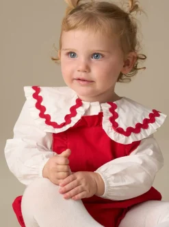 Angel & Rocket Dolly Red Romper And White Rompersuit
