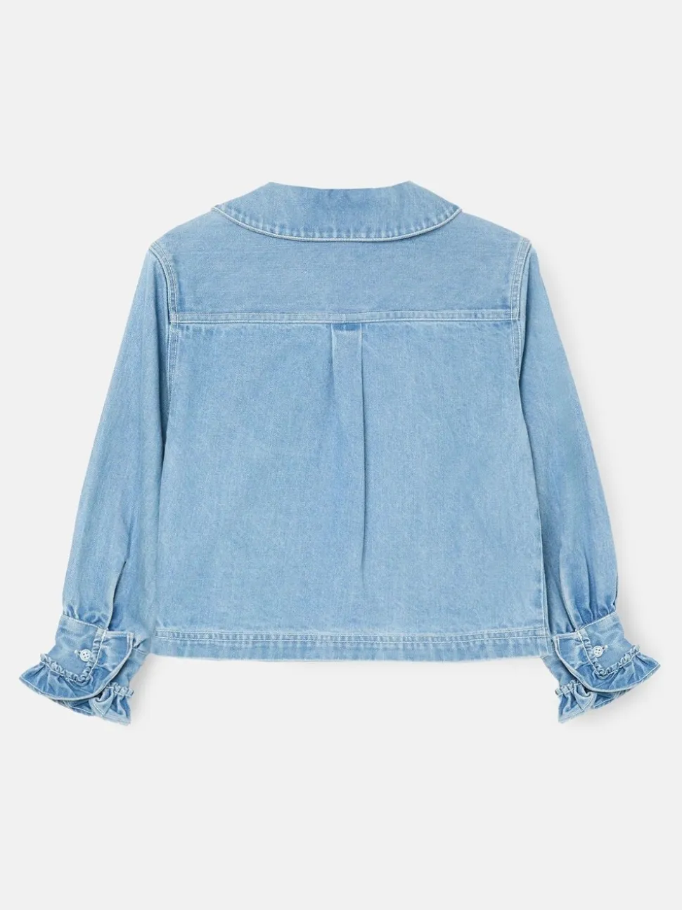 Angel & Rocket Eden 3D Flower Denim Shirt