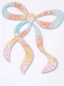 Angel & Rocket Elodie Sequin Bow Puff Sleeve Blouse
