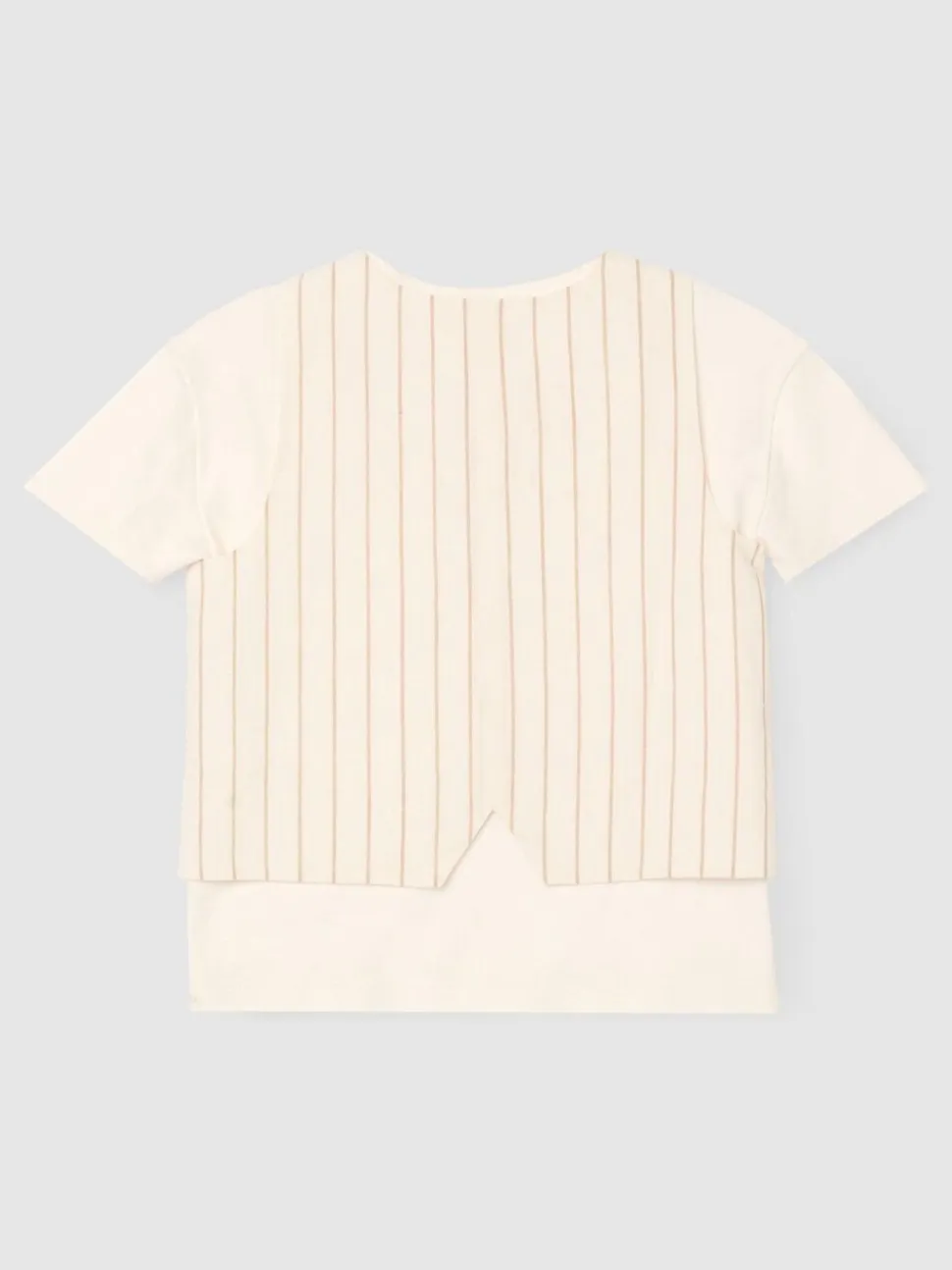 Angel & Rocket Jake Double Breasted Stripe Waistcoat And T Shirt Set