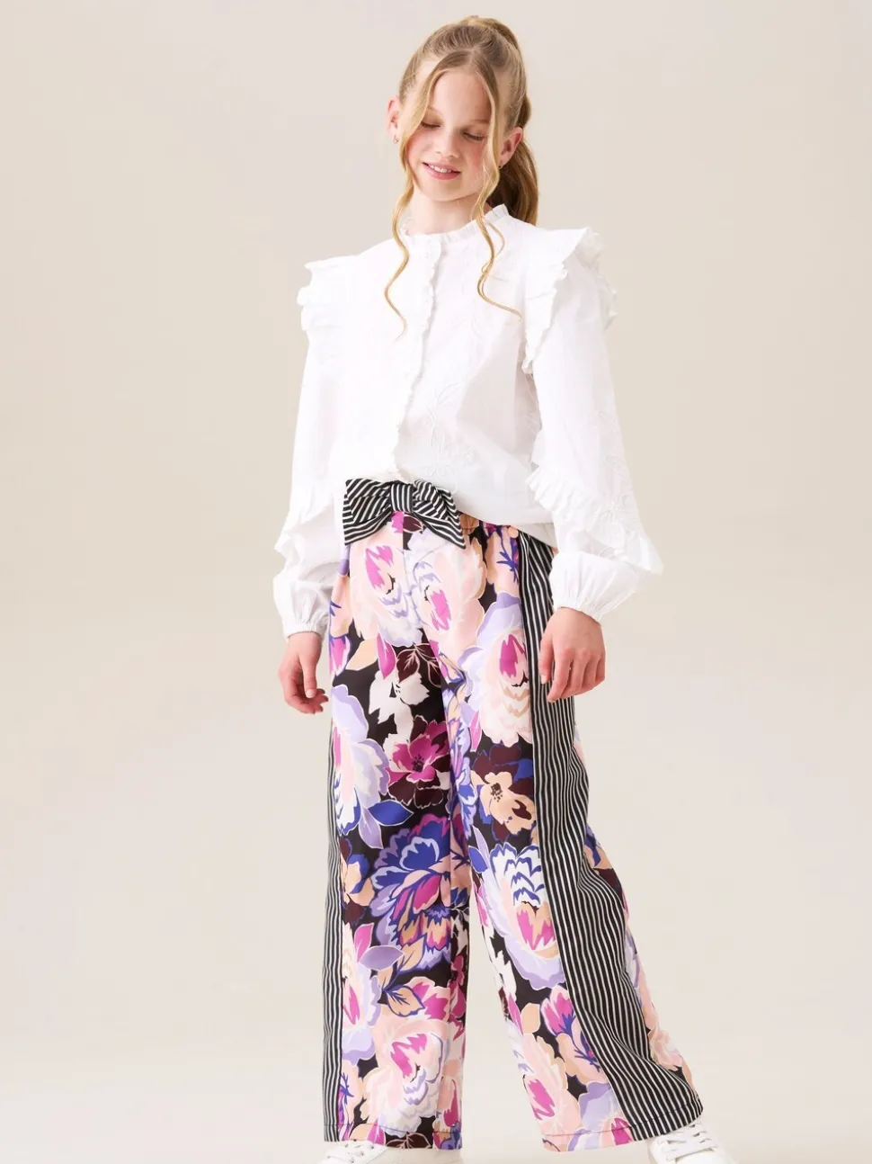 Angel & Rocket Lacey Embroidered Frill Sleeve Blouse