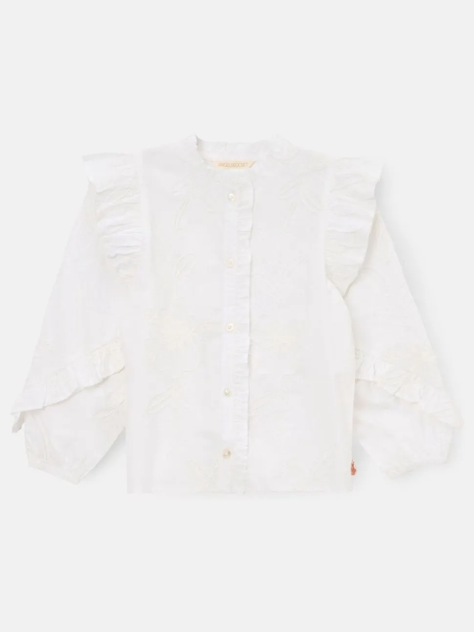 Angel & Rocket Lacey Embroidered Frill Sleeve Blouse