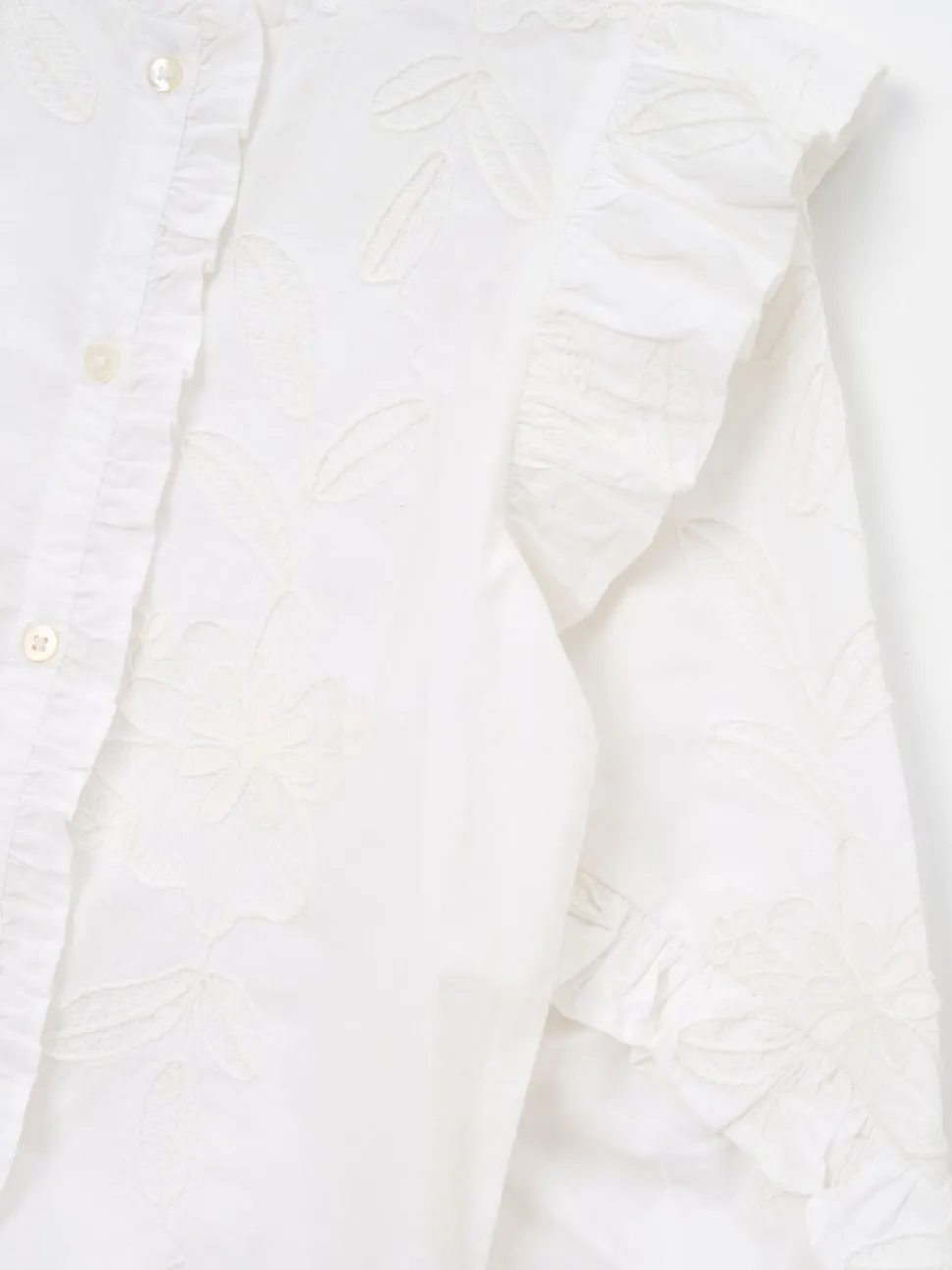 Angel & Rocket Lacey Embroidered Frill Sleeve Blouse