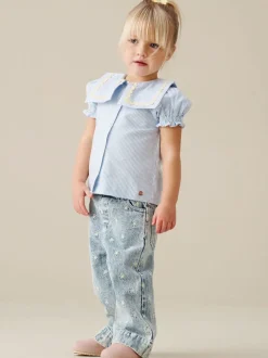 Angel & Rocket Margo Ric Rac Collar Stripe Blouse
