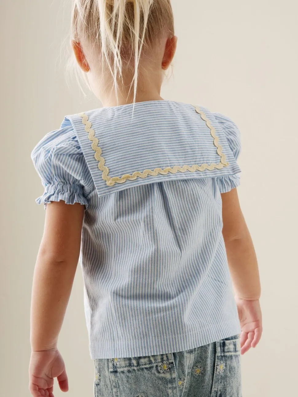 Angel & Rocket Margo Ric Rac Collar Stripe Blouse