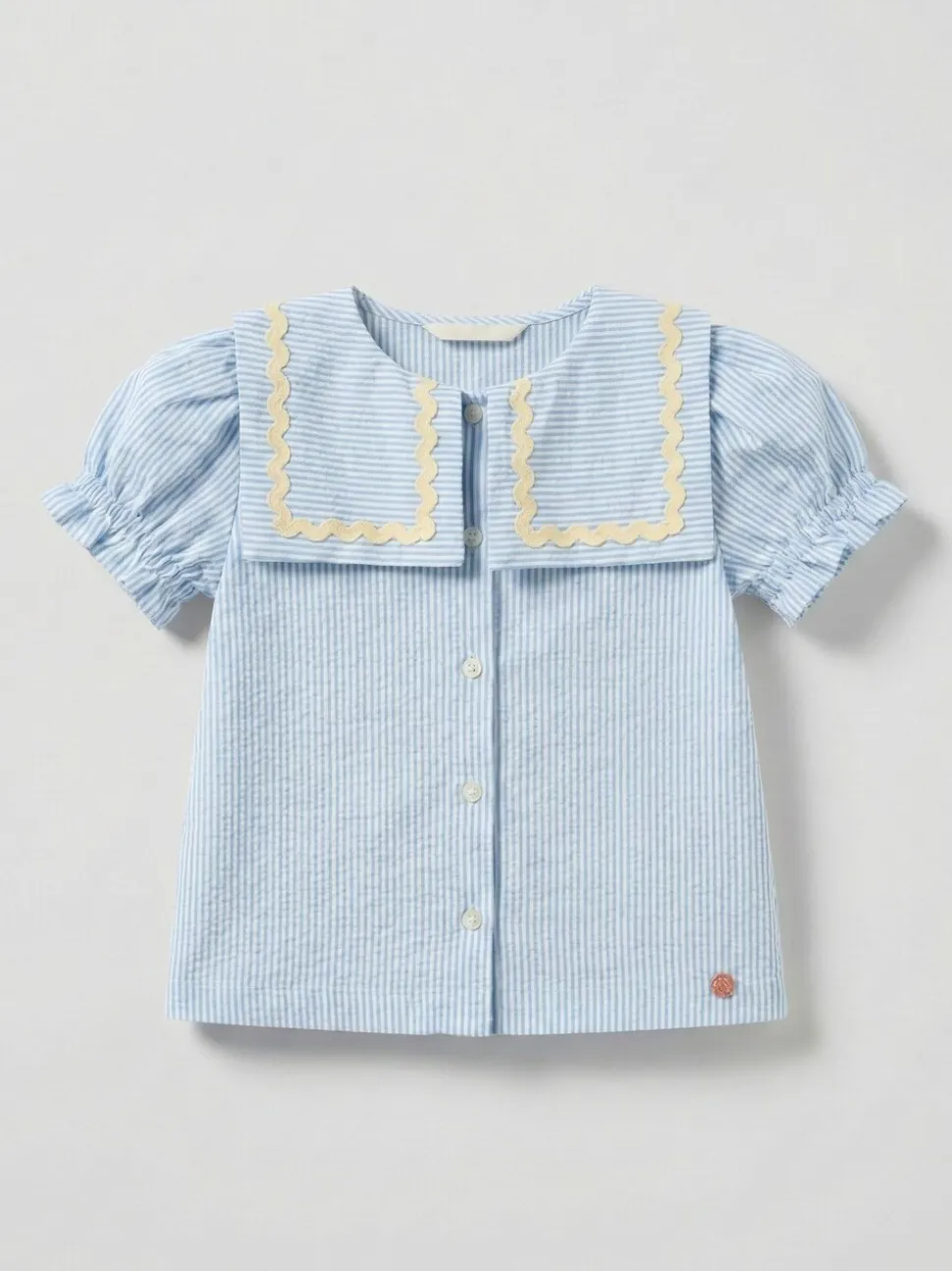 Angel & Rocket Margo Ric Rac Collar Stripe Blouse