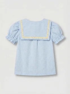 Angel & Rocket Margo Ric Rac Collar Stripe Blouse