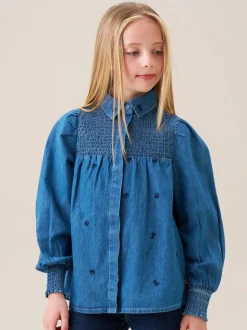Angel & Rocket Myla Embroidered Denim Shirt