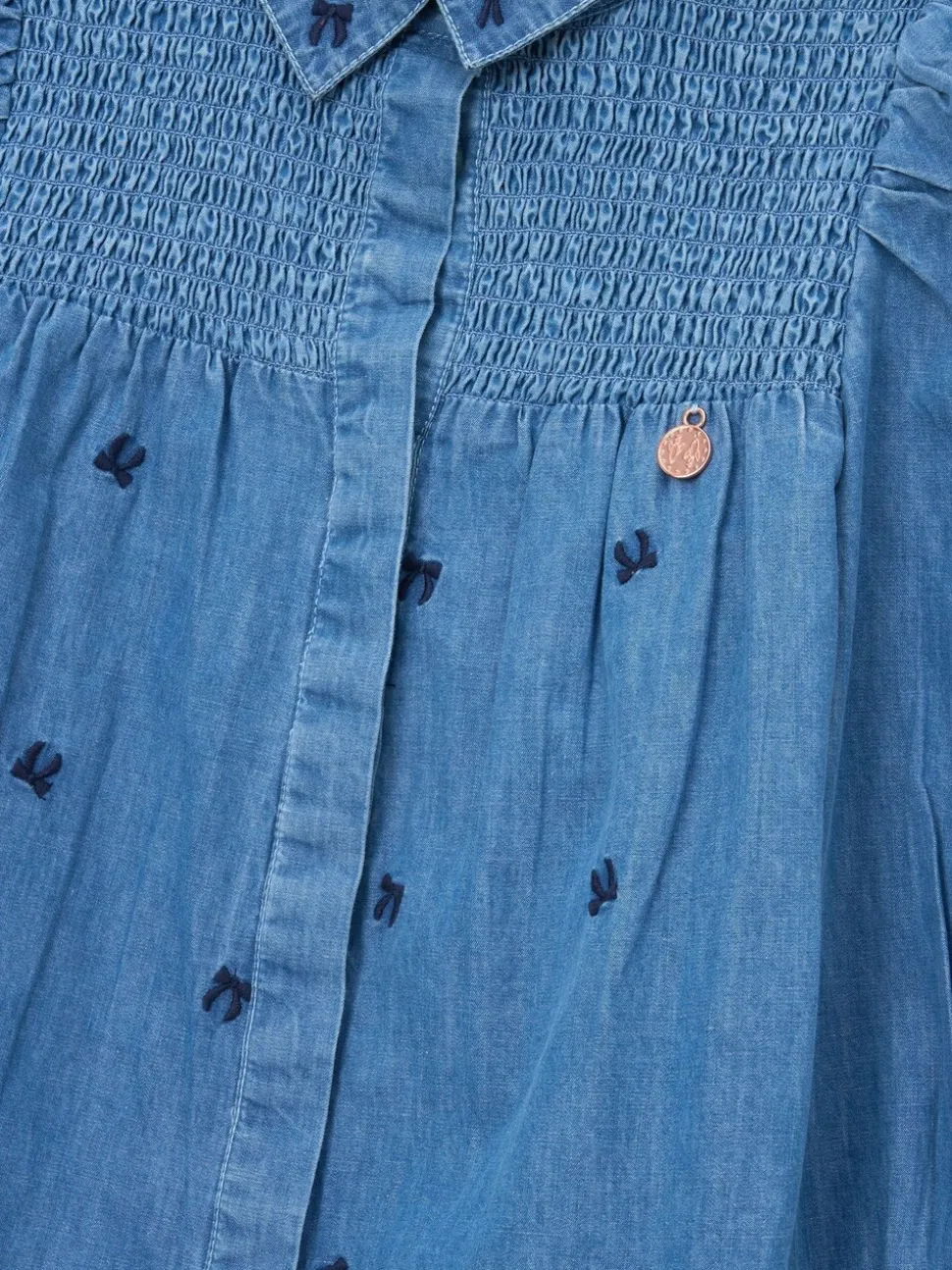 Angel & Rocket Myla Embroidered Denim Shirt