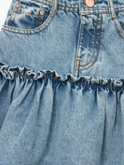 Angel & Rocket Noemie Heart Pocket Denim Skirt