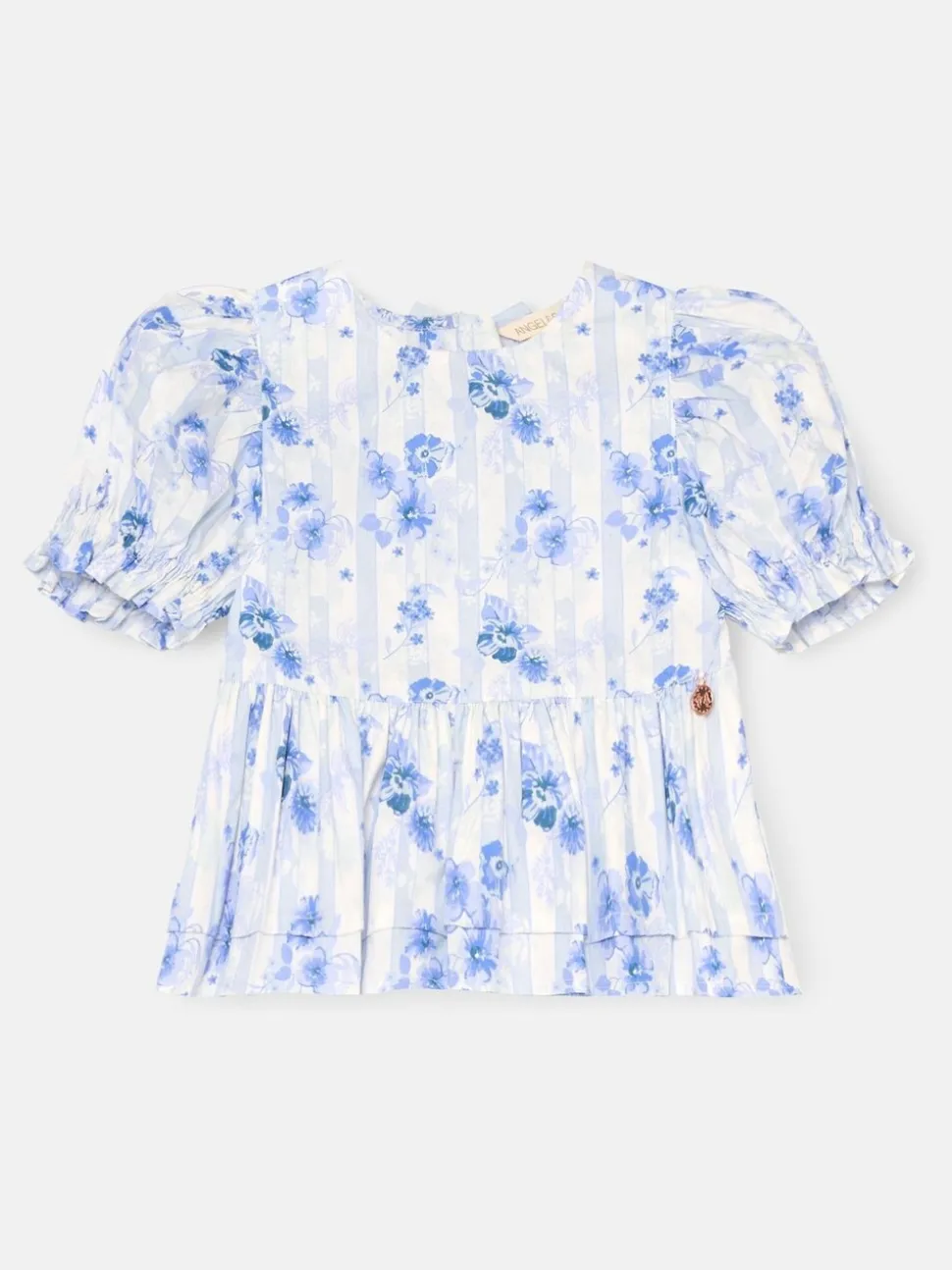 Angel & Rocket Pia Floral Tie Detail Peplum Blouse