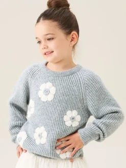 Angel & Rocket Rumi Embellished Flower Jumper