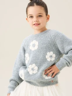 Angel & Rocket Rumi Embellished Flower Jumper